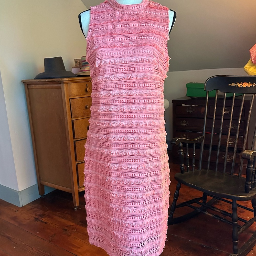 J. Crew Sleeveless Pink Midi Dress